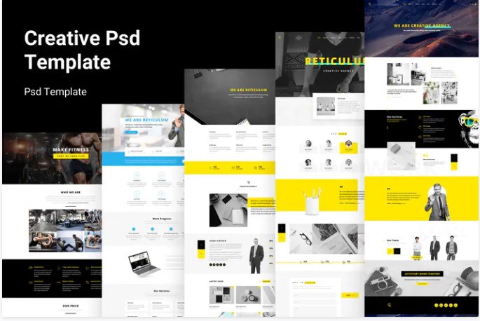 Reticulum - Creative Psd Template AlitStudio