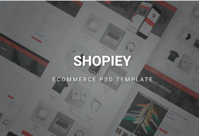Shopiey - Ecommerce PSD Template