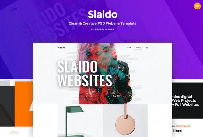 Slaido PSD Websites - #1