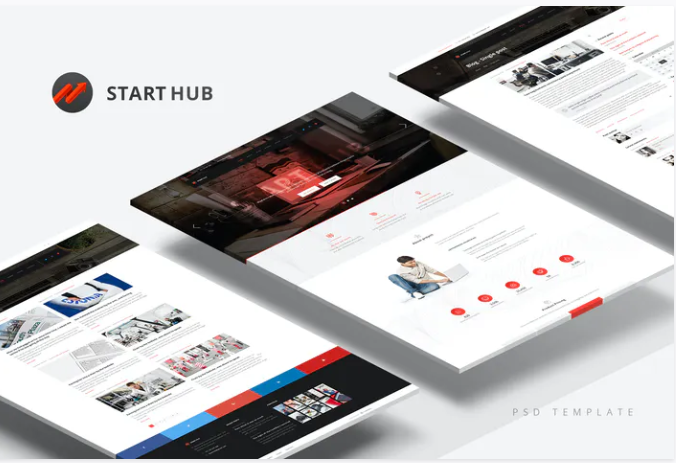 StartHub — Clean Multipurpose PSD Template