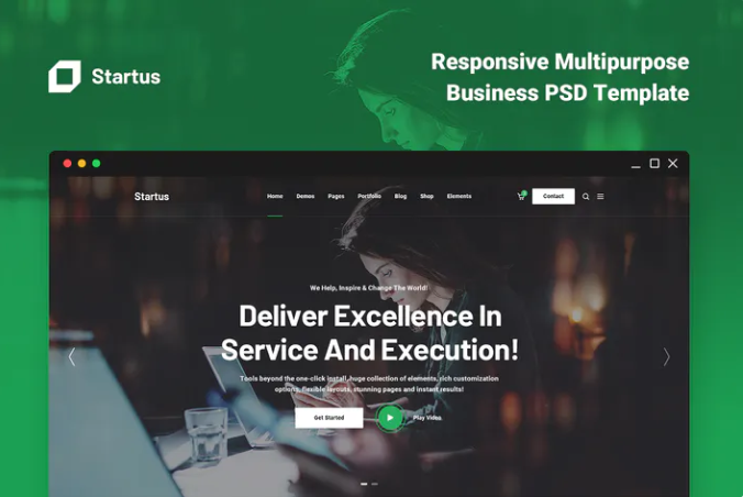 Startus - Multipurpose Business PSD Template