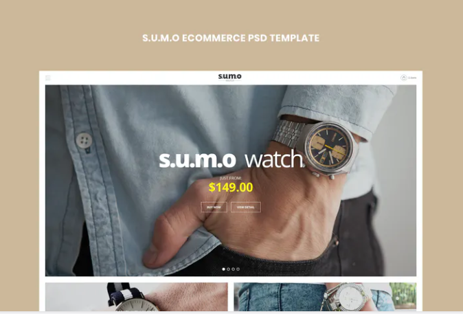 Sumo - eCommerce PSD Template