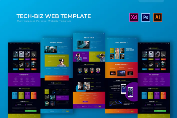 Tech Biz | PSD Web Template