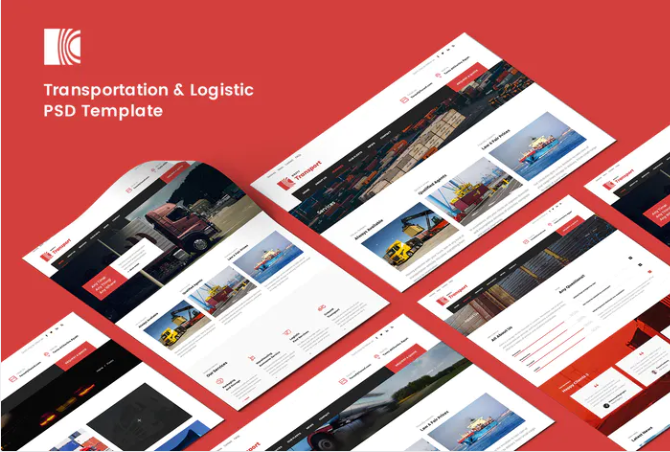 Transportation & Logistic PSD Template