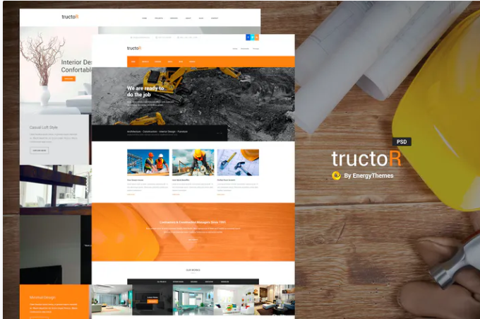 Tructor - Construction PSD Template