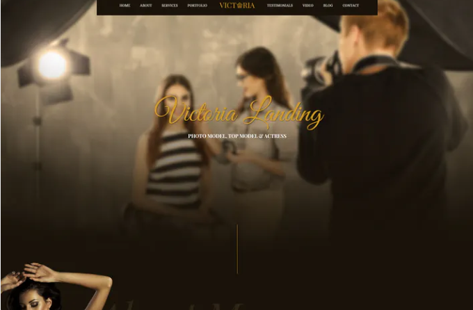 Victoria - Creative Landing Page PSD Template