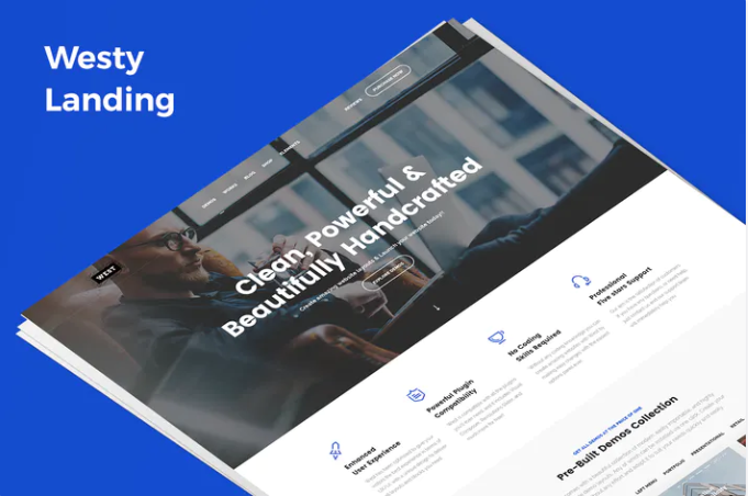 Westy Demo Landing PSD Template