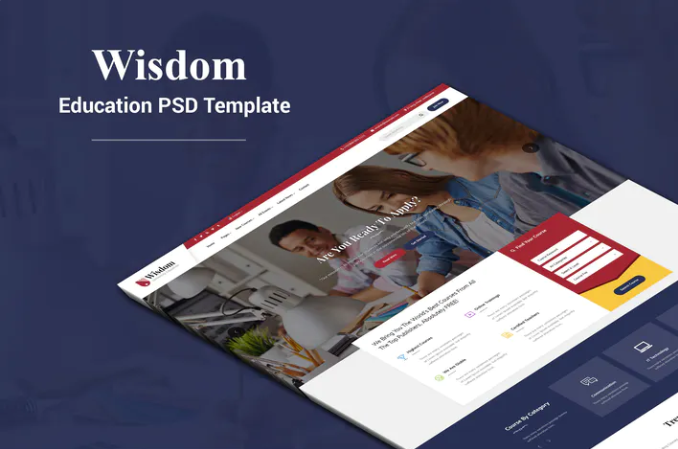Wisdom - Education PSD Template