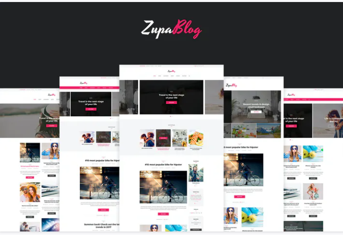 ZupaBlog – Creative Blog and Magazine PSD Template