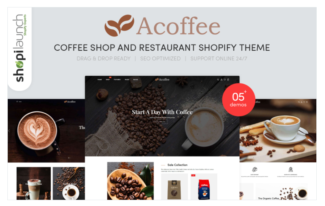 Acoffee - Coffee Shop And Restaurant Shopify Theme