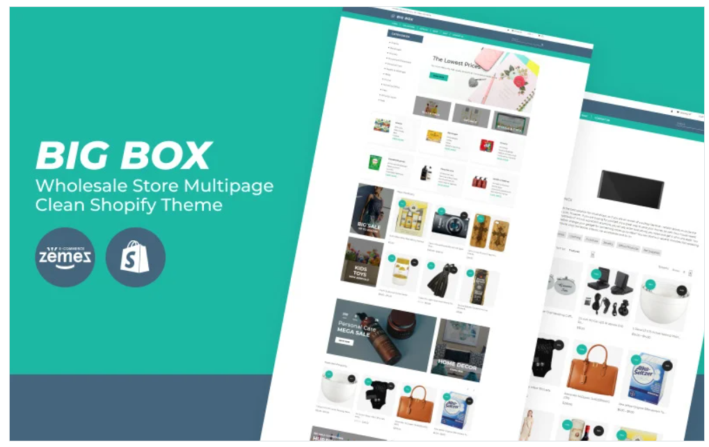 Big Box - Wholesale Store Multipage Clean Shopify Theme