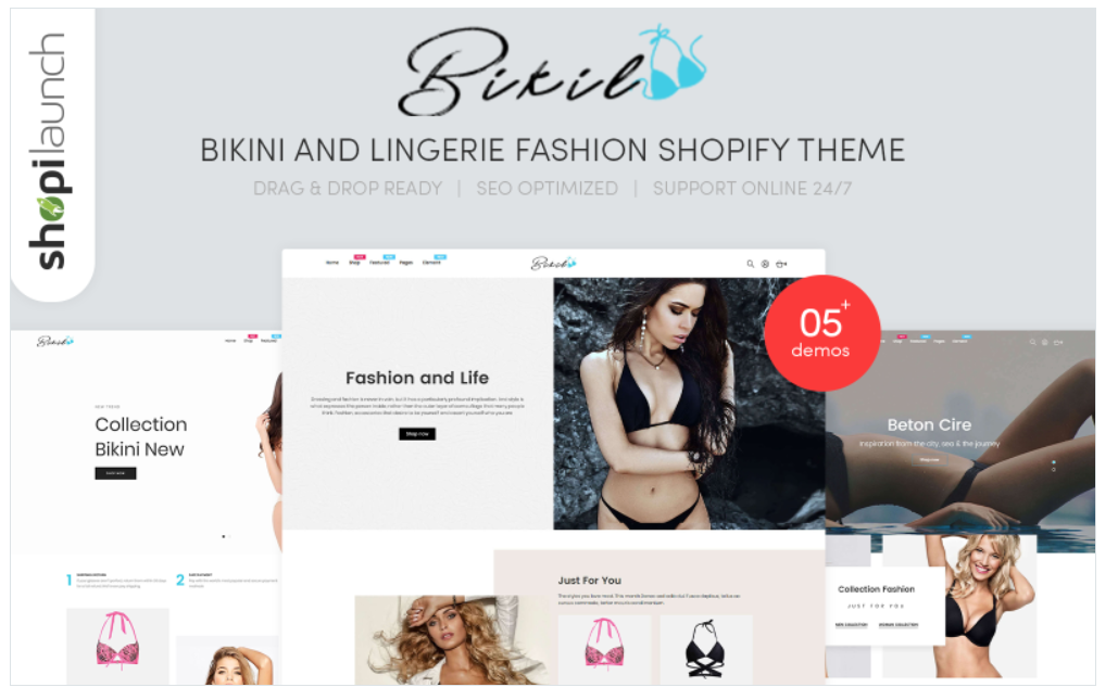 Bikil - Bikini & Lingerie Fashion Responsive Shopify Theme