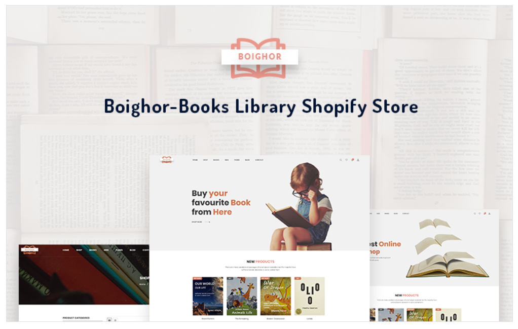Boighor - Books Library Shopify Theme