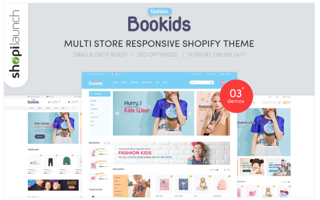 BooKids - Multi Store Responsive Shopify Theme