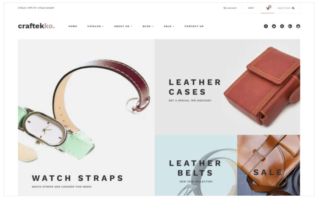 Craftekko - Handbag Responsive Shopify Theme