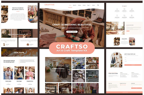 Craftso - Crafting Elementor Template Kit