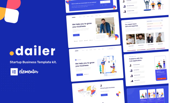 Dailer - Startup Elementor Template Kit