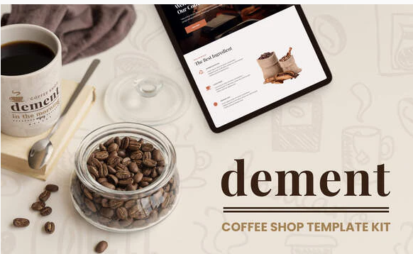 Dement - Coffee Shop Elementor Template Kit