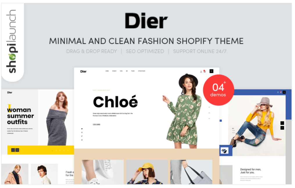 Dier - Minimal & Clean Fashion Shopify Theme