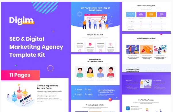 Digim - SEO & Digital Marketing Template Kit
