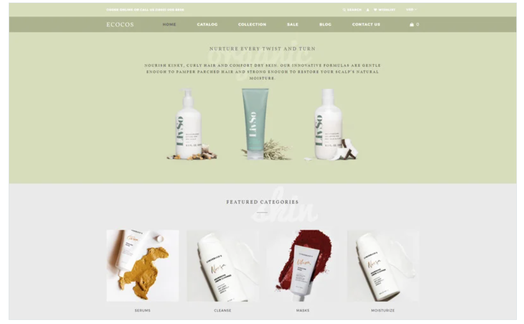 Ecocos - Cosmetics Store eCommerce Modern Shopify Theme