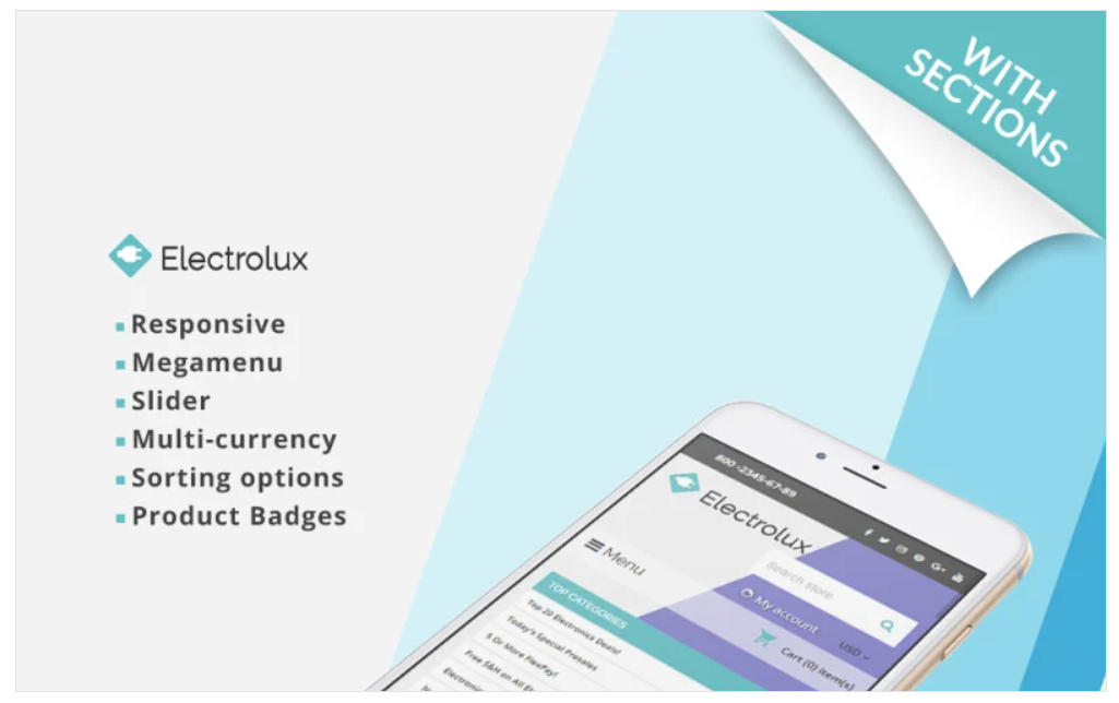 Electrolux - Electronics Store Responsive Shopify Theme