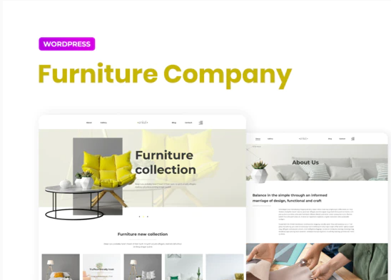 Enkel – Furniture Company Template Kit