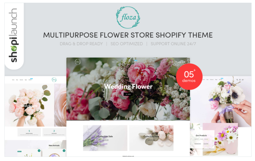 Floza - MultiPurpose Flower Store Shopify Theme