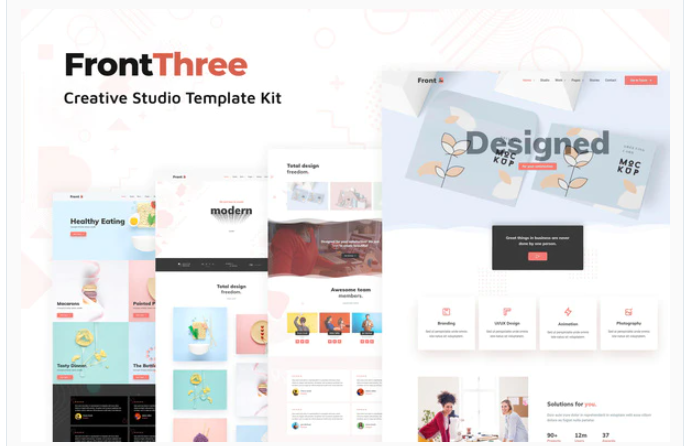 FrontThree - Creative Studio Template Kit