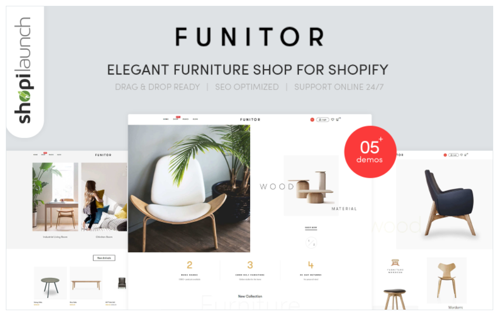 Funitor - Elegant furniture shop for Shopify Theme