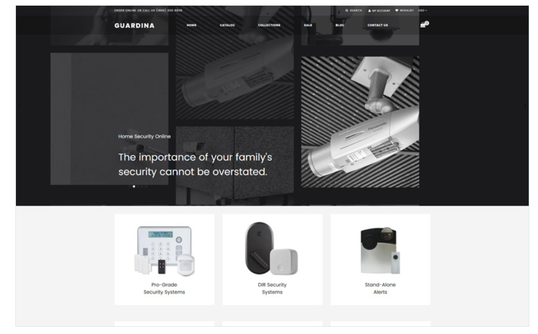 Guardina - Security eCcommerce Modern Shopify Theme