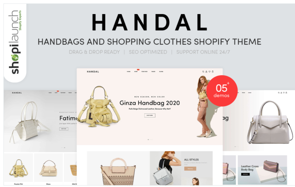Handal - Handbags & Shopping Clothes Shopify Theme