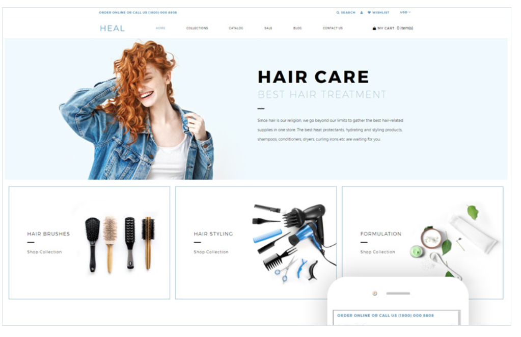 Heal - Beauty E-commerce Modern Shopify Theme