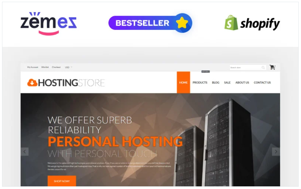 Hosting Store - Hosting & Software Shopify Theme