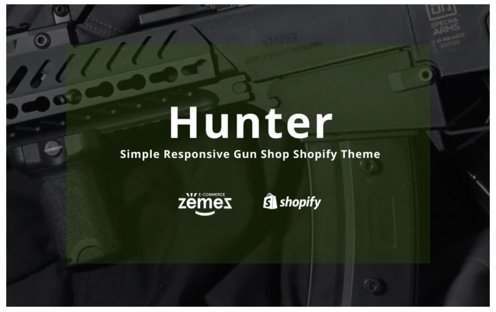 Hunter - Simple Responsive Gun Shop Shopify Theme