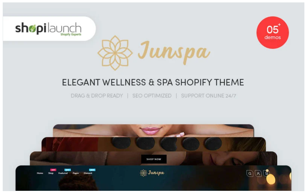 Junspa - Elegant Wellness & Spa Shopify Theme