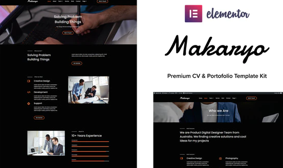 Makaryo - CV & Portofolio Elementor Kit