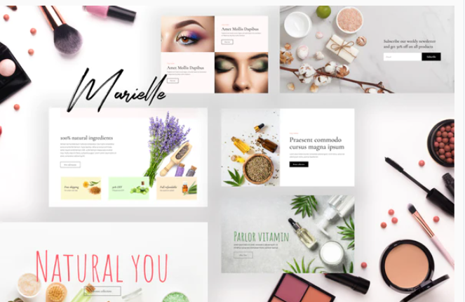 Product Image - Marielle – Cosmetics and Beauty Shop Template Kits Product Image - Marielle – Cosmetics and Beauty Shop Template Kits