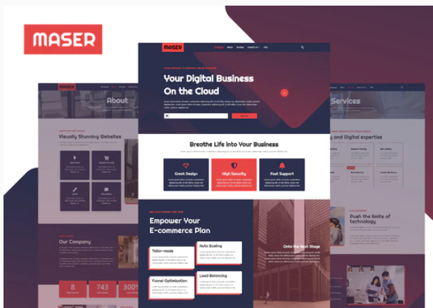 Maser - Web Design Agency Template Kit