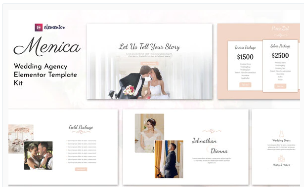 Menica - Wedding Elementor Template Kit