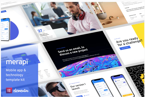 Merapi - Mobile App & Technology Template Kit