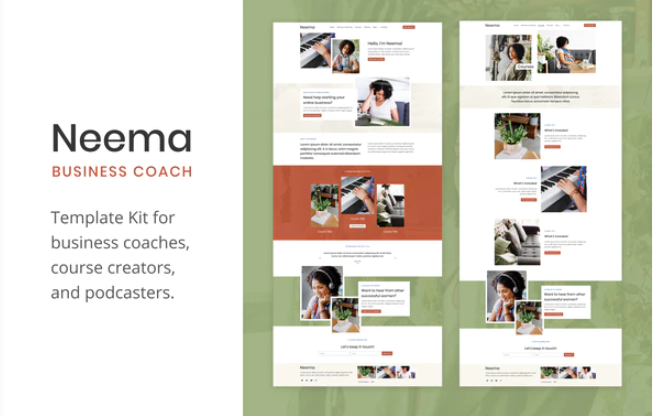 Neema - Business Coach Elementor Template Kit
