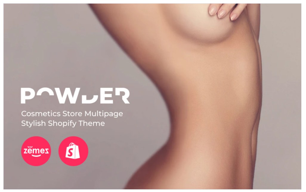 POWDER - Cosmetics Store Multipage Stylish Shopify Theme