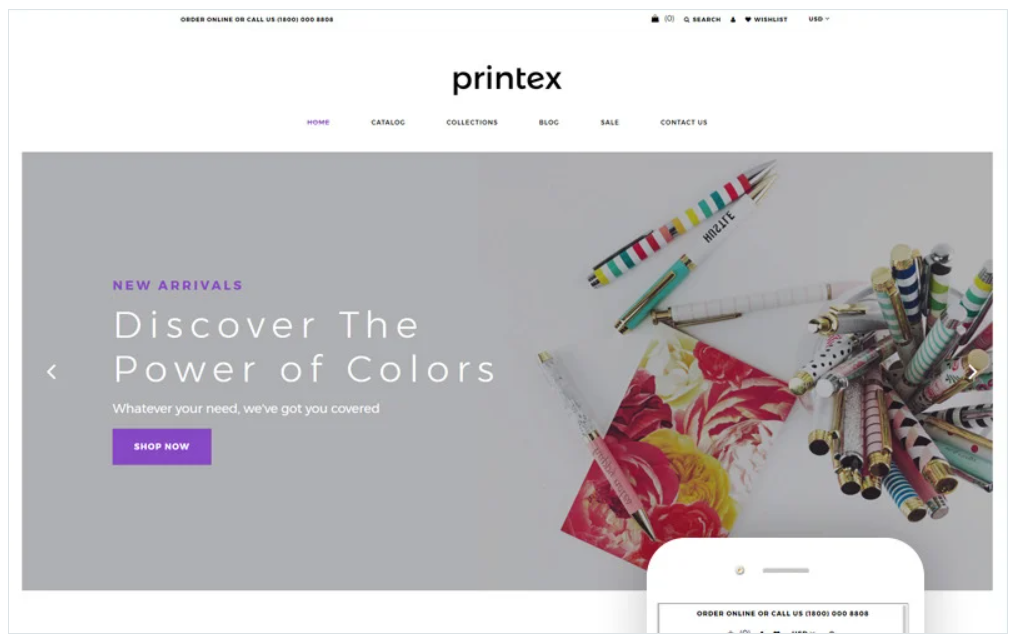 Printex - Print Shop Multipage Modern Shopify Theme