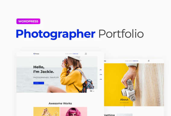 Proto – Photographer Portfolio Template Kit