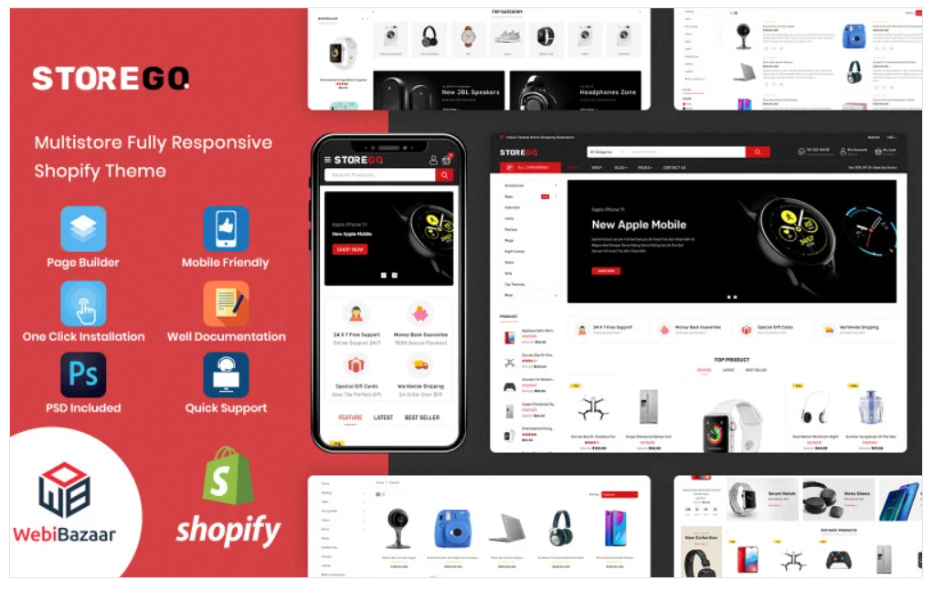 StoreGo - Multipurpose Premium Electronic Shopify 2.0 Theme Shopify Theme