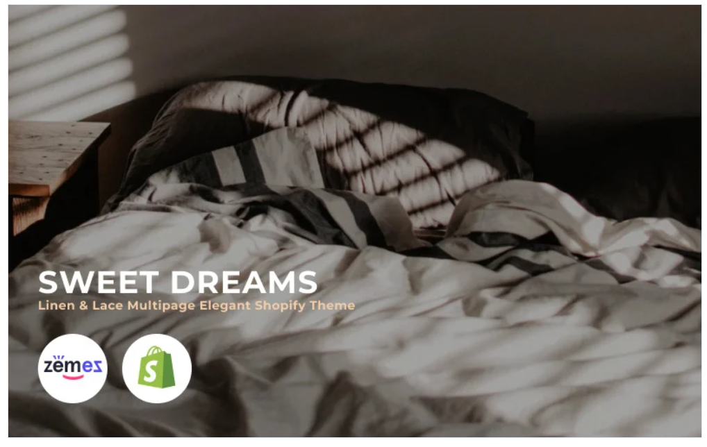 Sweet Dreams - Linen & Lace Multipage Elegant Shopify Theme