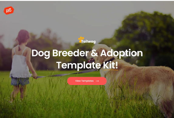 Product Image - Tailwag – Dog Breeder & Adoption Template Kit