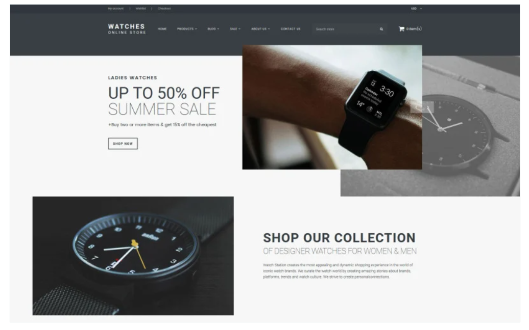 Watches - Online Store Shopify Theme