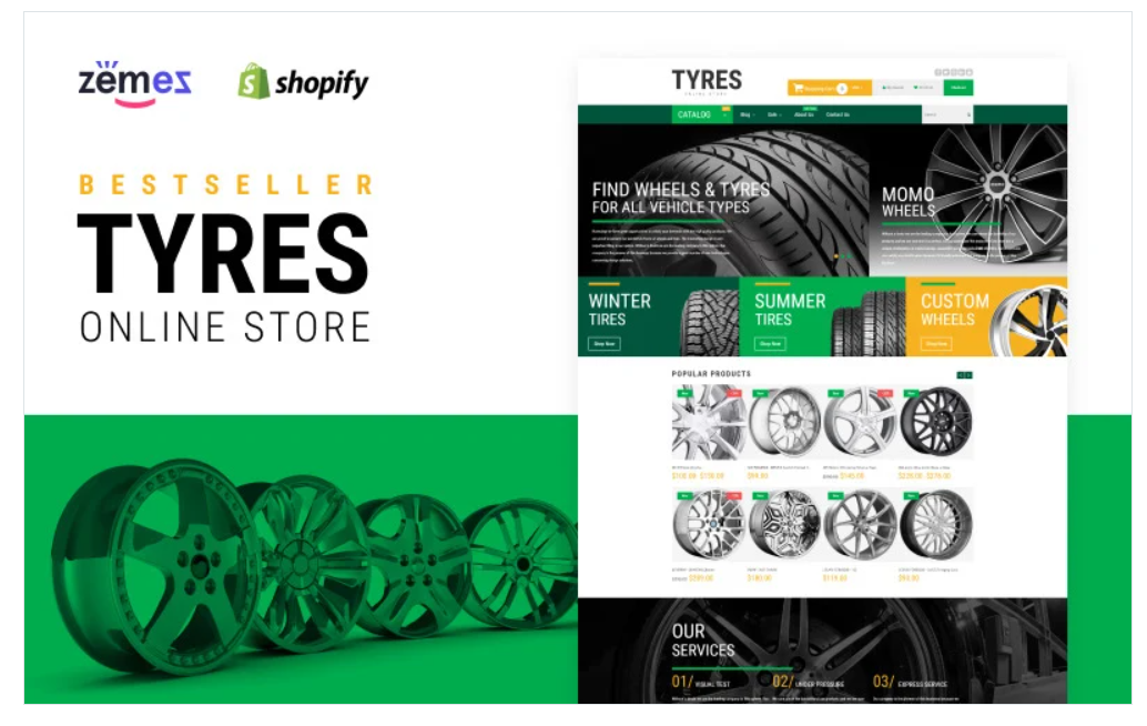 Wheels and Tyres Shopify Theme